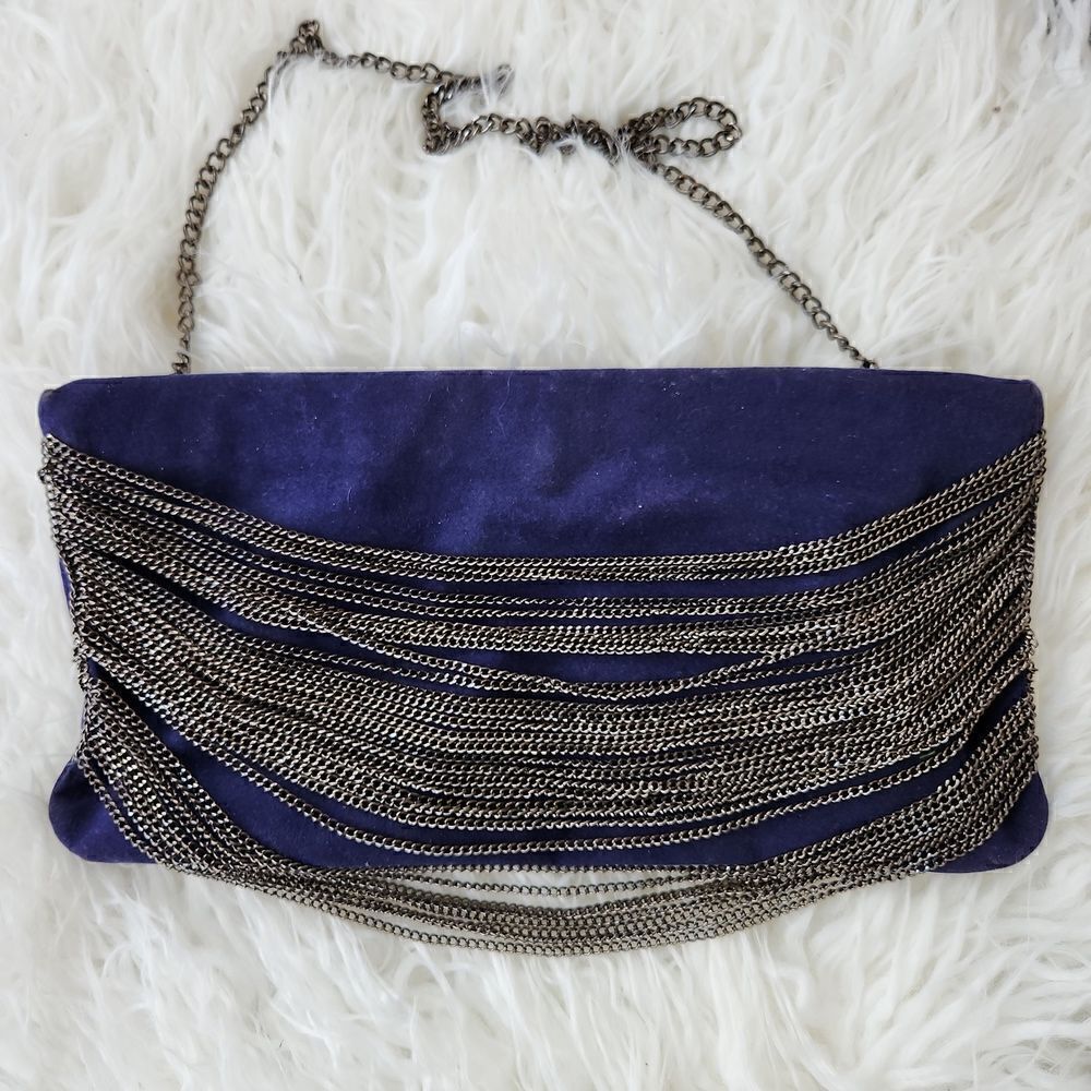 Costa Blanca suede clutch handbag NWOT
